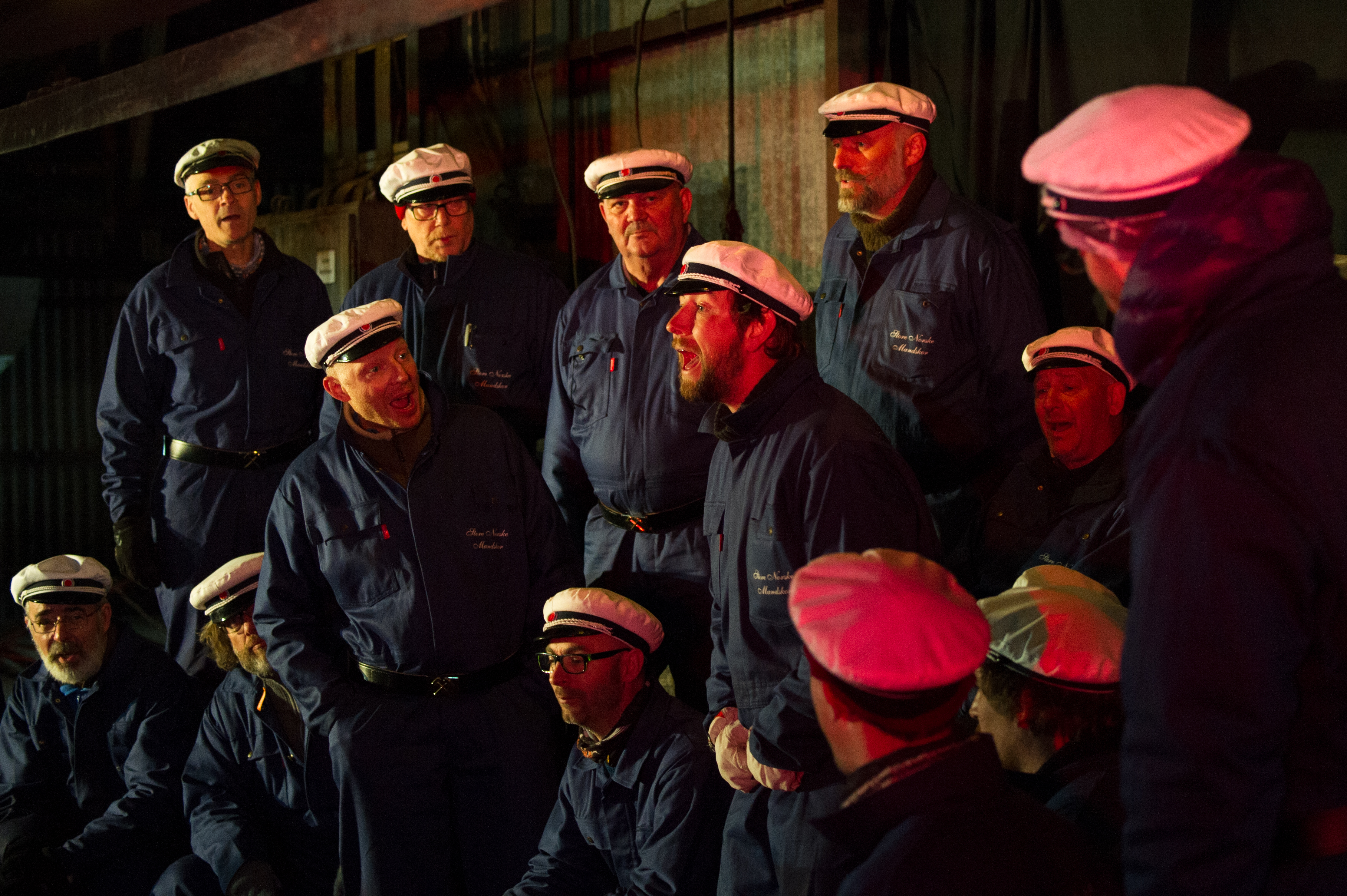 The Store Norske Men's Choir of Longyearbyen.